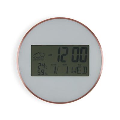 Muurklok Versa Wit Plastic Minimalist 2,8 x 25 x 25 cm