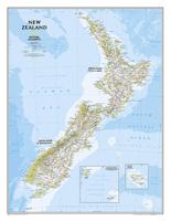 Wandkaart 21160 Nieuw-Zeeland | Papier | 60 x 77 cm | National Geographic