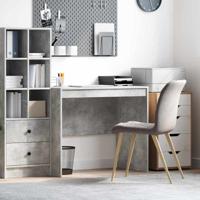 Bureau Betongrijs 90 x 50 x 76 cm Bewerkt hout
