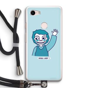 Zwaai: Pixel 3 Transparant Hoesje met koord