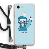 Zwaai: Pixel 3 Transparant Hoesje met koord