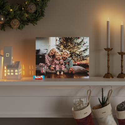Adventskalender met foto en kinder® chocolade - horizontaal