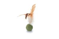Beeztees Beeztees Kattenspeelgoed Catnip Bal Met Veren 12cm