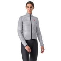 Castelli Squall shell fietsjack silver gray/black dames