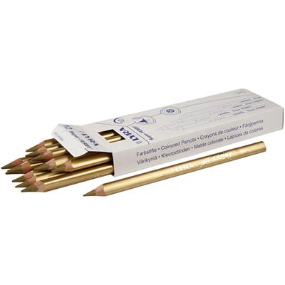 Lyra Super ferby 1 kleurpotloden, l: 18 cm, vulling 6,25 mm, goud, 12 stuk/ 1 doos
