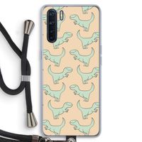 Dinos: Oppo A91 Transparant Hoesje met koord Dinos: Oppo A91 Transparant Hoesje met koord