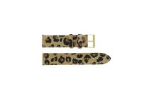 Guess horlogeband W16574L1 Leder Luipaard 20mm