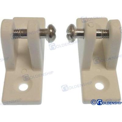 GS72238 - ONDERSTEUNING 90 graden WIT NYLON (2