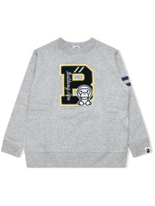 A BATHING APE® sweat Milo College à col rond - Gris