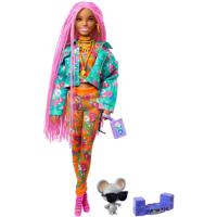 Mattel Extra Doll 10 Floral-Print Jacket with DJ Mouse
