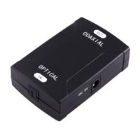 Optische Toslink ingang naar coaxiale RCA uitgang Digital Audio Converter Adapter(zwart)