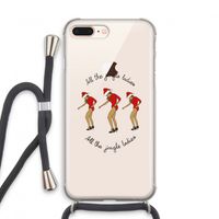 Jingle Ladies: iPhone 7 PLUS Transparant Hoesje met koord