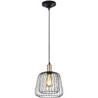 Moderne LED Hanglamp - E27 Fitting - Rond - Mat Zwart - Aluminium