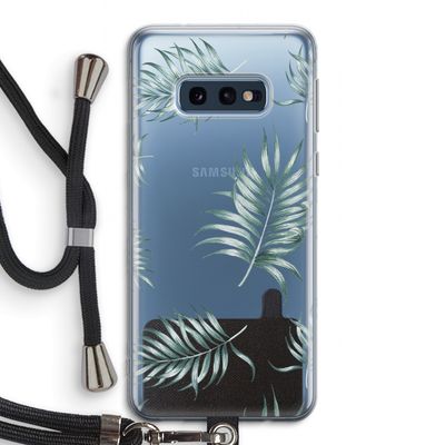 Simple leaves: Samsung Galaxy S10e Transparant Hoesje met koord