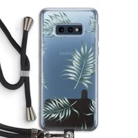 Simple leaves: Samsung Galaxy S10e Transparant Hoesje met koord