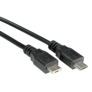 ROLINE USB 2.0 Kabel, Micro USB A Male - Micro USB B Male, 1,8m