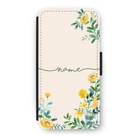Gele bloemen: iPhone 12 Pro Flip Hoesje