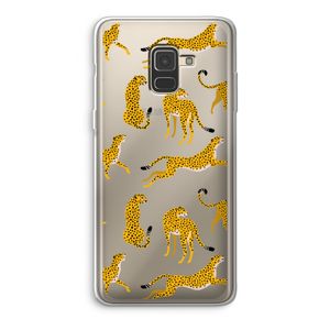 Luipaard: Samsung Galaxy A8 (2018) Transparant Hoesje