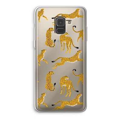 Luipaard: Samsung Galaxy A8 (2018) Transparant Hoesje