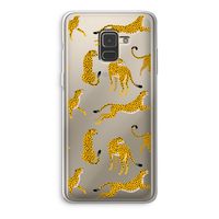 Luipaard: Samsung Galaxy A8 (2018) Transparant Hoesje