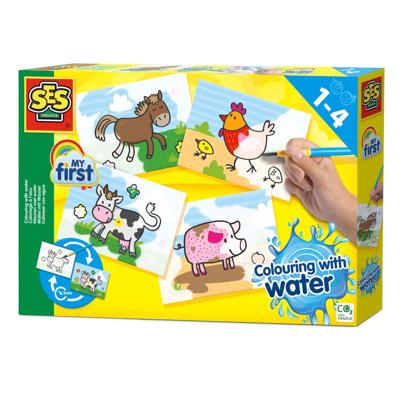 SES my first kleuren met water - boerderij dieren