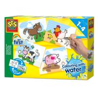 SES my first kleuren met water - boerderij dieren