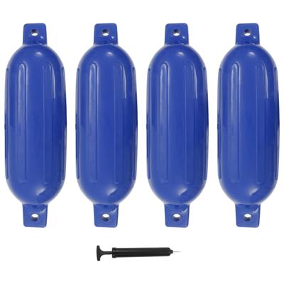 VidaXL Bootstootkussens 4 st 58,5x16,5 cm pvc blauw