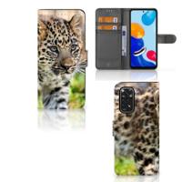 Xiaomi Redmi Note 11/11S | Telefoonhoesje | Met pasjeshouder | Baby Luipaard