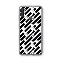 Zwarte vegen: Samsung Galaxy A11 Transparant Hoesje Zwarte vegen: Samsung Galaxy A11 Transparant Hoesje