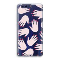 Hands pink: Honor 9 Transparant Hoesje