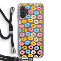 Pink donuts: Samsung Galaxy A32 5G Transparant Hoesje met koord