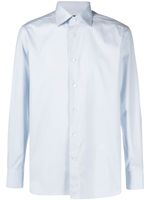 Zegna spread-collar long-sleeve shirt - Bleu