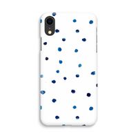 Blauwe stippen: iPhone XR Volledig Geprint Hoesje