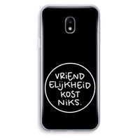 Vriendelijkheid: Samsung Galaxy J3 (2017) Transparant Hoesje