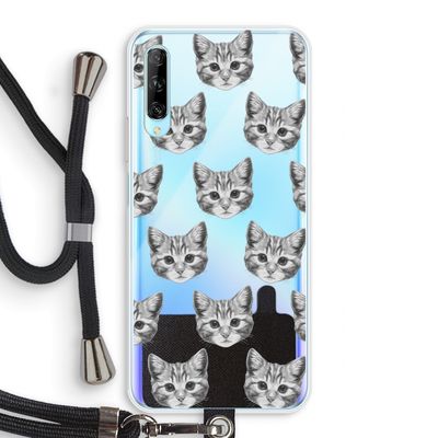 Kitten: Huawei P Smart Pro Transparant Hoesje met koord