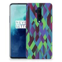 OnePlus 7T Pro | TPU Hoesje | Abstract Green Blue