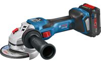 Bosch Blauw GWS 18V-15 SC Professional Haakse accuslijpmachine | BITURBO | zonder accu's en lader in L-BOXX, met GCY42 - 06019H6100