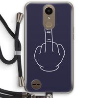 F**k U: LG K10 (2017) Transparant Hoesje met koord