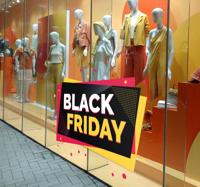 Gekleurde black friday etalage sticker