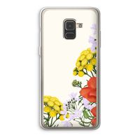 Wilde bloemen: Samsung Galaxy A8 (2018) Transparant Hoesje Wilde bloemen: Samsung Galaxy A8 (2018) Transparant Hoesje