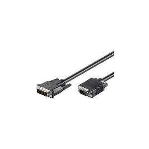 Microconnect 50990 video kabel adapter 2 m DVI-I VGA (D-Sub) Zwart