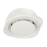 NoShow designventiel stretch - spanplafond - Ø 125mm - toevoer/afvoer - WIT