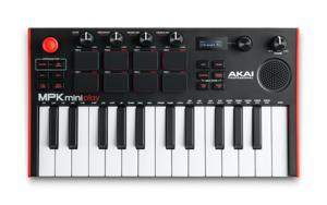 Akai MPK Mini Play Mk3 MIDI toetsenbord 25 toetsen USB Zwart, Rood