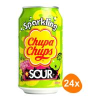 Chupa Chups - Sparkling Sour Green Apple Frisdrank - 24x 345ml
