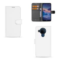 Nokia 5.4 | Book Case | Wit met Pasjeshouder
