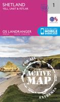 Wandelkaart - Topografische kaart 1 Landranger Active Shetland - Yell / Unst / Fetlar | Ordnance Survey Wandelkaart - Topografische kaart 1 Landranger Active Shetland - Yell / Unst / Fetlar | Ordnance Survey