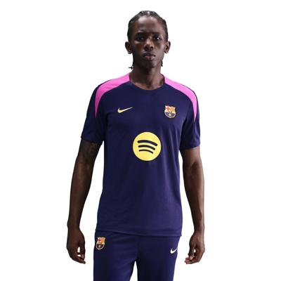 Nike FC Barcelona Strike Trainingsshirt 2025-2026 Donkerblauw Felpaars Goud
