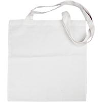 Creativ Company Tas met lang hengsel, afm 38x42 cm, 130 gr, wit, 1 stuk