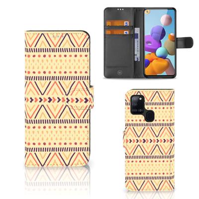 Samsung Galaxy A21s | Telefoon Hoesje | Aztec Yellow