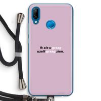 uzelf graag zien: Huawei P20 Lite Transparant Hoesje met koord